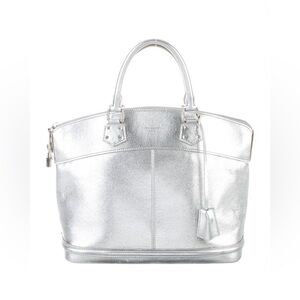 Louis Vuitton Suhali Lockit MM metalic silver